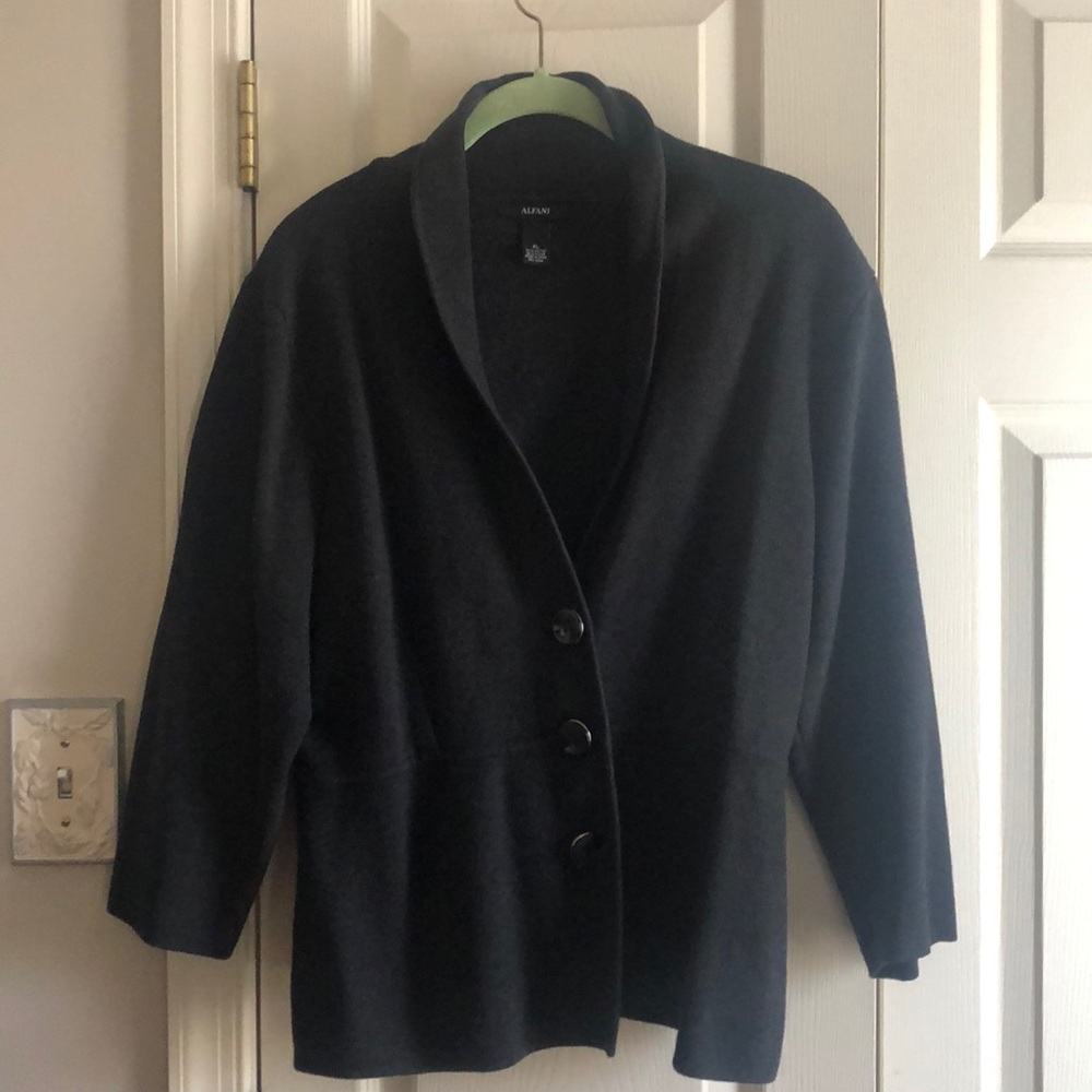 Alfani knit jacket XL Dark gray